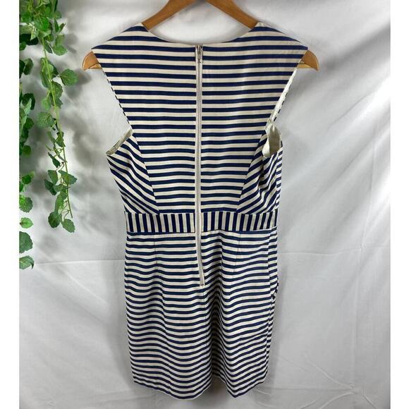 Pink Martini Striped Blue and Tan Nautical Dress XS - Picture 5 of 5